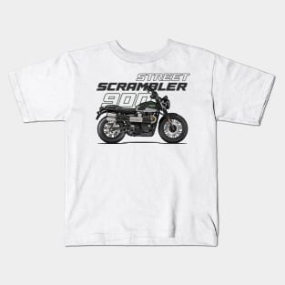 Street Scrambler 900 - Green Kids T-Shirt